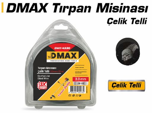 DMX4330 TIRPAN MISINASI ÇELIK TELLI 3,3 MM X 26 MT